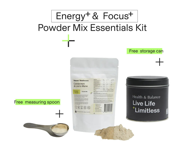 Cordyceps & Lion’s Mane Powder Mix Kit